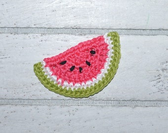 1 melon - melon slice - crochet - application