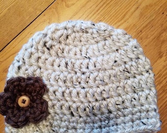 Chunky yarn winter hat, beanie