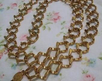 Napier vintage unique gold chain