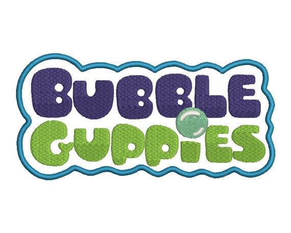 Bubble Guppies Logo Embroidery Design 4 SIZES