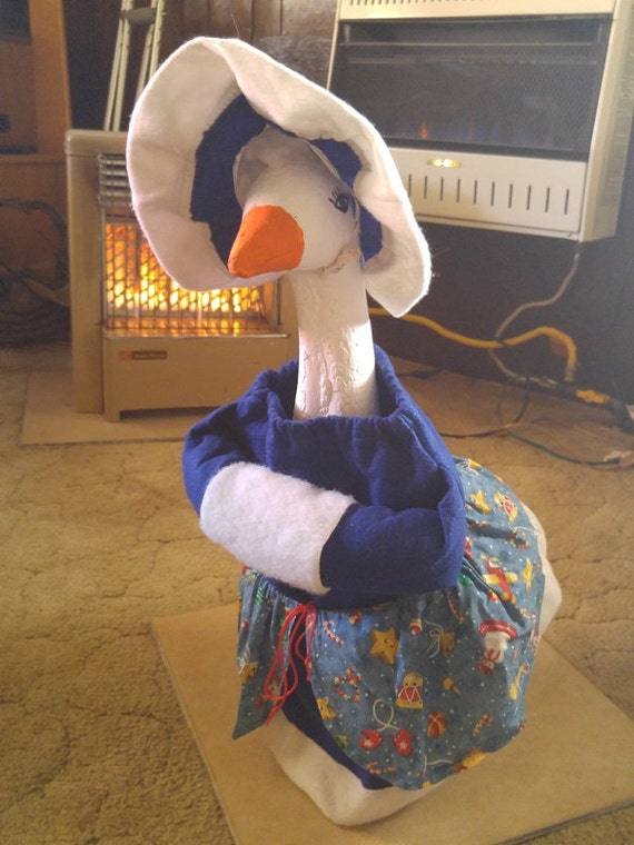Goose clothes outfit Winter Snowy Day Dress and Hat