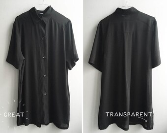 Transparent blouse | Etsy