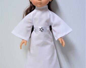 Handmade Doll Clothes Star Wars Princess Leia Costume fits 13" Corolle Les Cheries Dolls