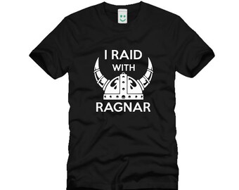 T-shirt Vikings Ragnar - Noir - 100% Coton - Taille Normale - Neuf Avec étiquette