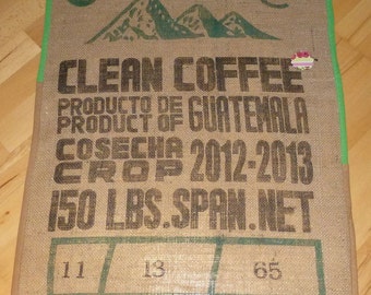 Coffee bag table runner/wall hanging 90 x 64 cm