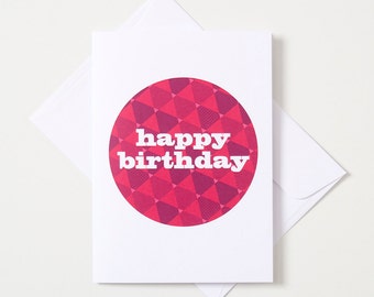Greeting Card - Geo Circle / Triangle