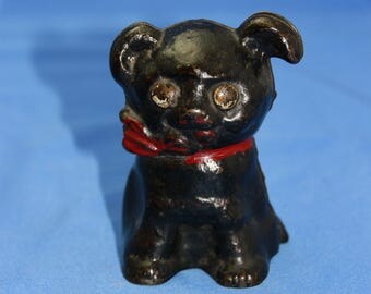 1914 Hubley puppy cast iron still bank