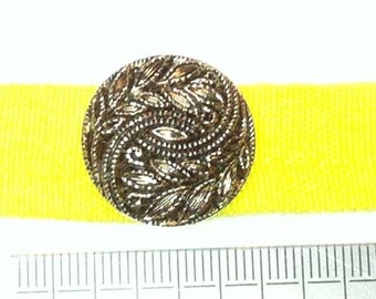 Bouton Argenté Blason 18mm 1960