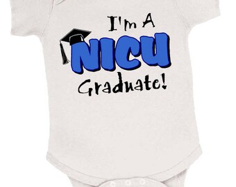 NICU Graduate Preemie Onesie for Boys, Preemie Boy Bodysuit, Preemie Boy Onesie, Preemie Boy Clothes, Preemie Boy Clothing, Preemie Boy Gift