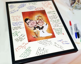 Wedding Guest Signing Board and Frame