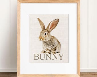Bunny poster | Etsy