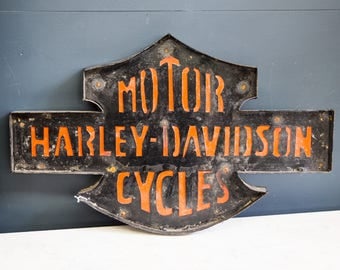 Vintage Harley Davidson Sign