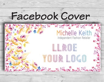 LLRoe Home Office approved Font and colours DIGITAL! Facebook Cover - Flora