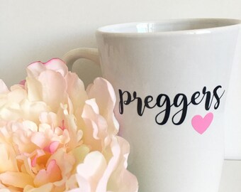 Preggers mug- preggerz mug- mom to be gift- pregnant- new mom gift - baby shower gift- mom mug- pregger - pregancy announcement mug- preggo