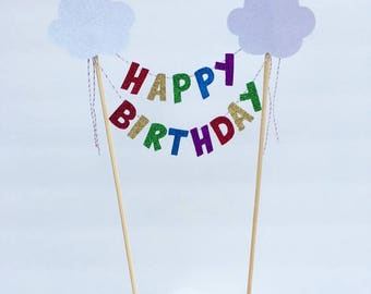 Rainbow Cake Topper