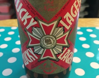 Vintage Lucky Lager Beer Bottle (empty)