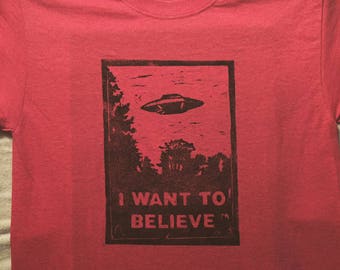 i want to believe x files shirt