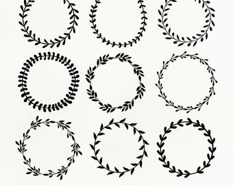 Free Free 202 Silhouette Flower Wreath Svg SVG PNG EPS DXF File