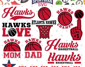 Atlanta Basketball collection svg, dxf, jpg, png, basketball mom dad, basketball team, cricut file, silhouette file, cutting file tshirt