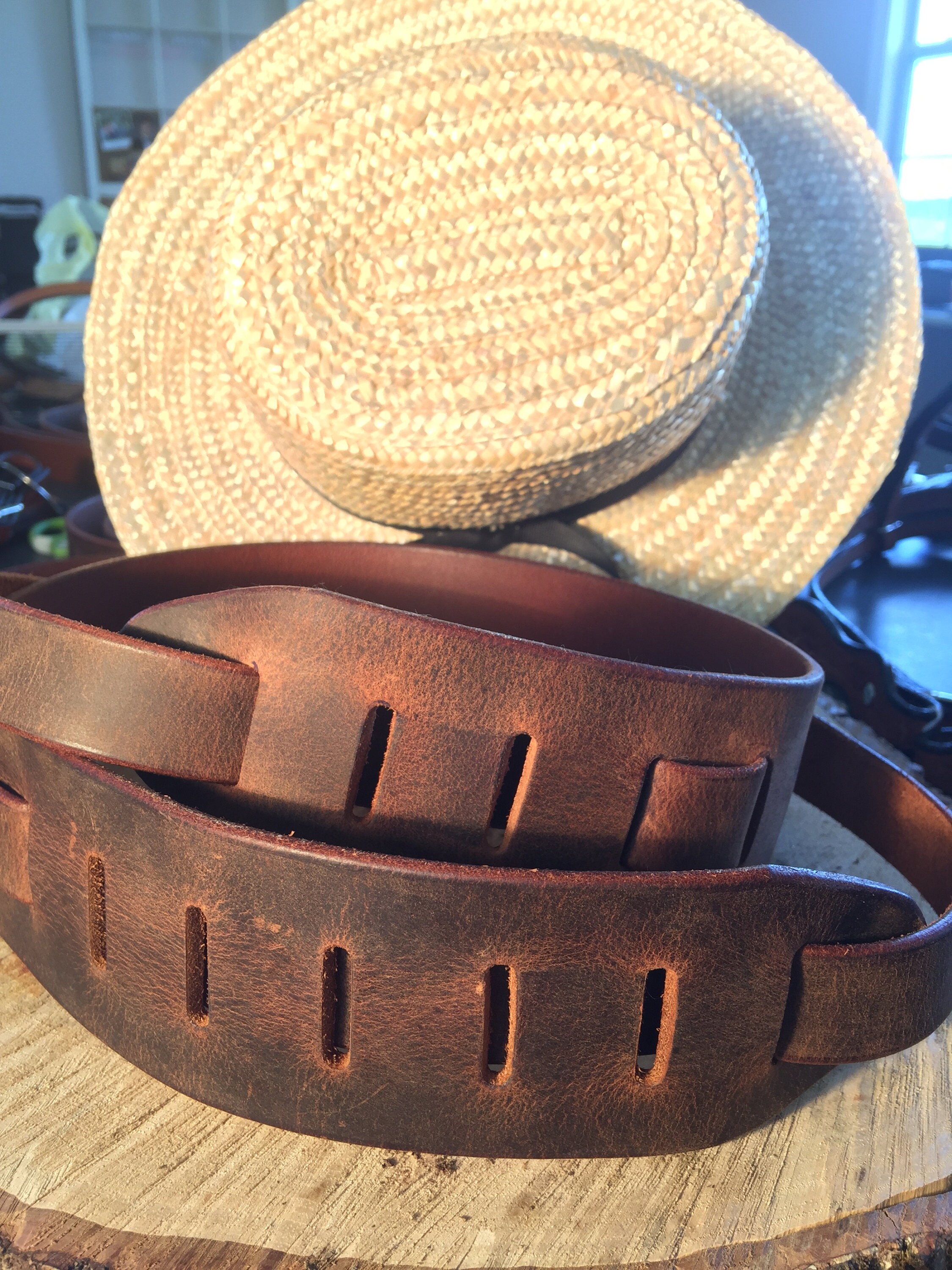 Buffalo Leather Guitar Strap