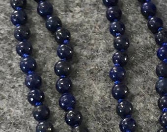Lapis Lazuli mala with 108 semipresius gemstones