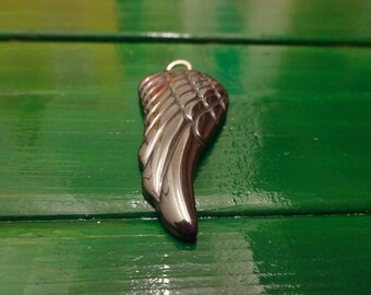 Pendant silver and hematite