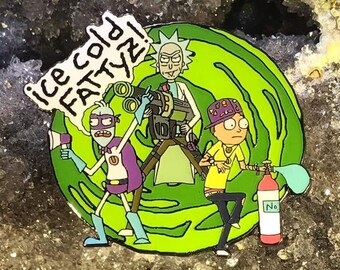 Rick and Morty Enamel Hat Pin Festival Pin Grateful Dead Pin Bassnectar Pin