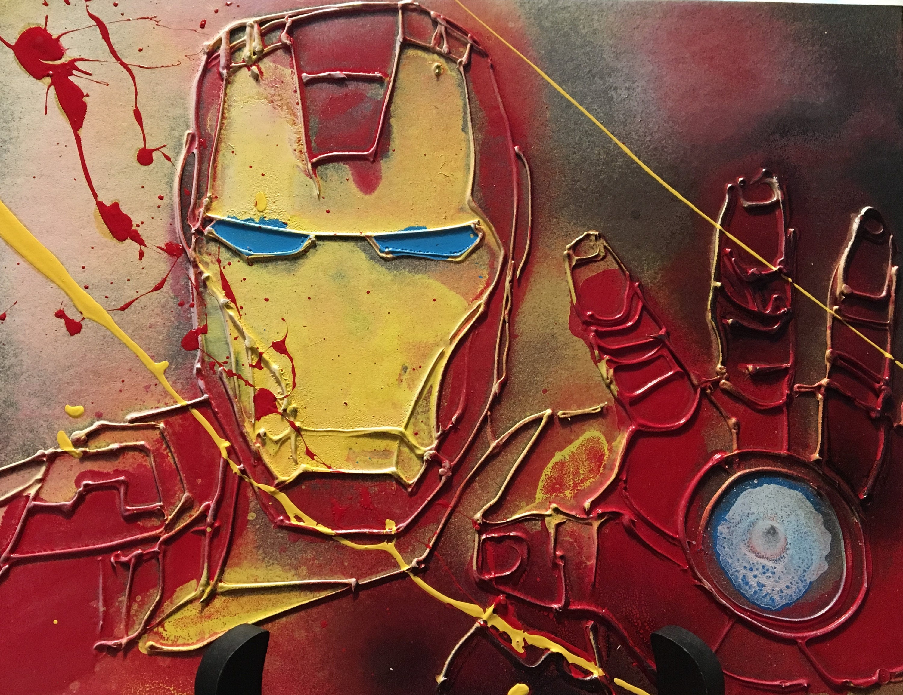 Iron Man Abstract Art