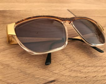 Laura Biagiotti Gold Retro Sunglasses