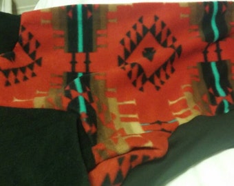 Greyhound Jammies Large. Red southwest print
