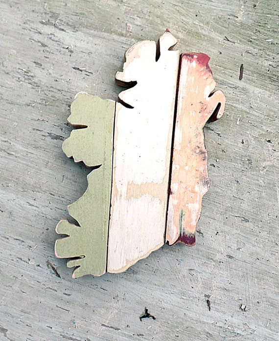 Ireland Wall Art Irish Decor Reclaimed Wood Art by woodenaht