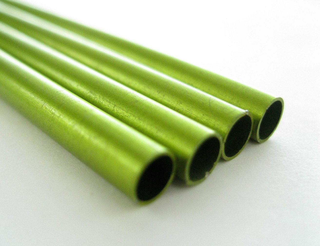 Anodized Aluminum Tubing 5/32" Lime Green from bethsingleton on Etsy Studio