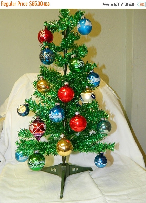 Vintage Glass Mercury Christmas Bulbs Aluminum by TheIDconnection