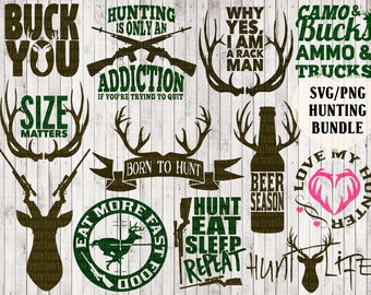 hunting svg bundle, deer svg, buck svg, antler svg, hunting clipart, hunter svg, country svg, tshirt designs, vinyl cut files, vector art