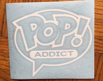 Funko Pop Addict Inspired Decal for Car, Laptop, Tumbler, Yeti, or Decor