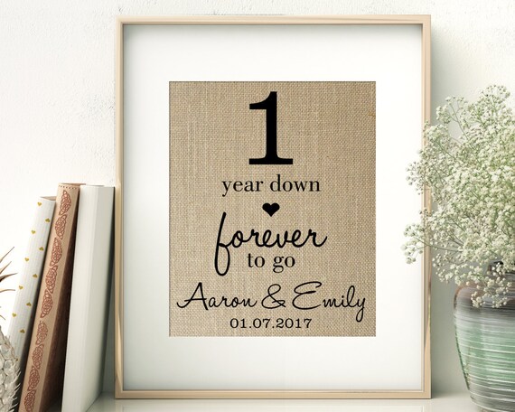 1 Year Down - Forever to Go | 1st First Wedding Anniversary ...