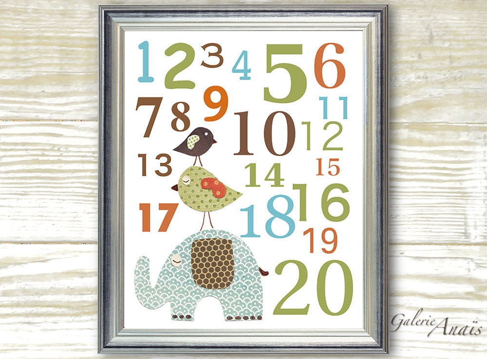 Baby nursery print childrens art print kids room decor