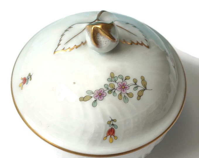 Bellevue Pattern Sugar Bowl Hutschenreuther Rosebud Florals Vintage