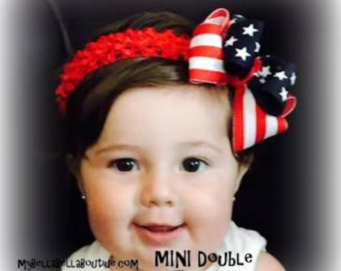 Girls hair Bows, Double Layered Bow, Boutique Hairbow, Waves of Color, Rainbow Swirls Bow, Baby Bows, Toddler Hairbows, Girls Hairbows,