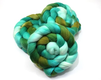 Superfine Merino Wool Roving (Combed Top) - Hand Dyed Roving for Spinning or Felting