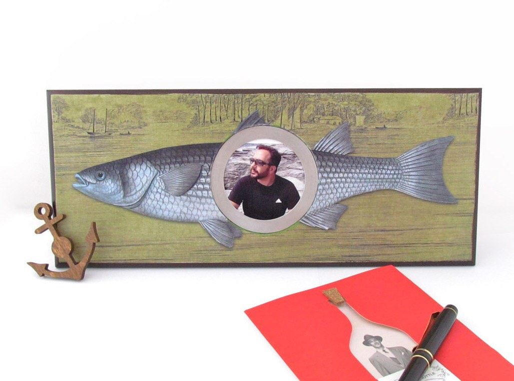 Fish Photo Frame Desk Top Picture Frame Fishing theme