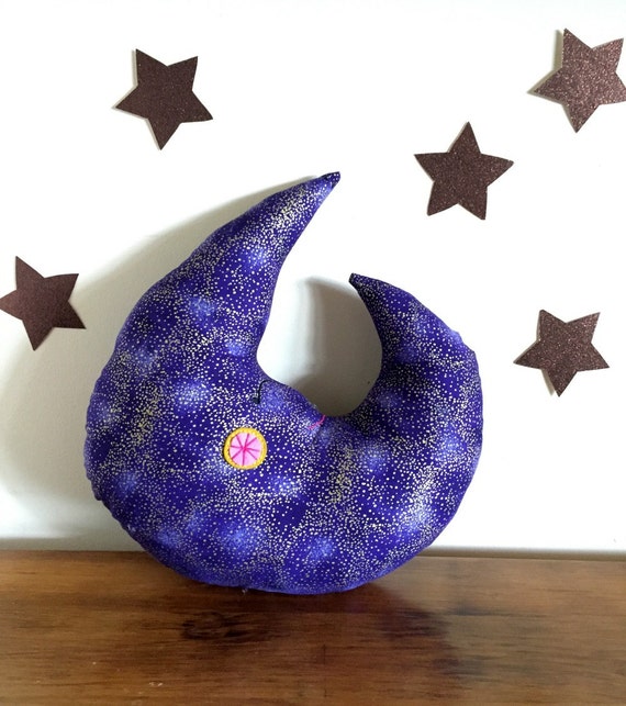 stuffed moon pillow