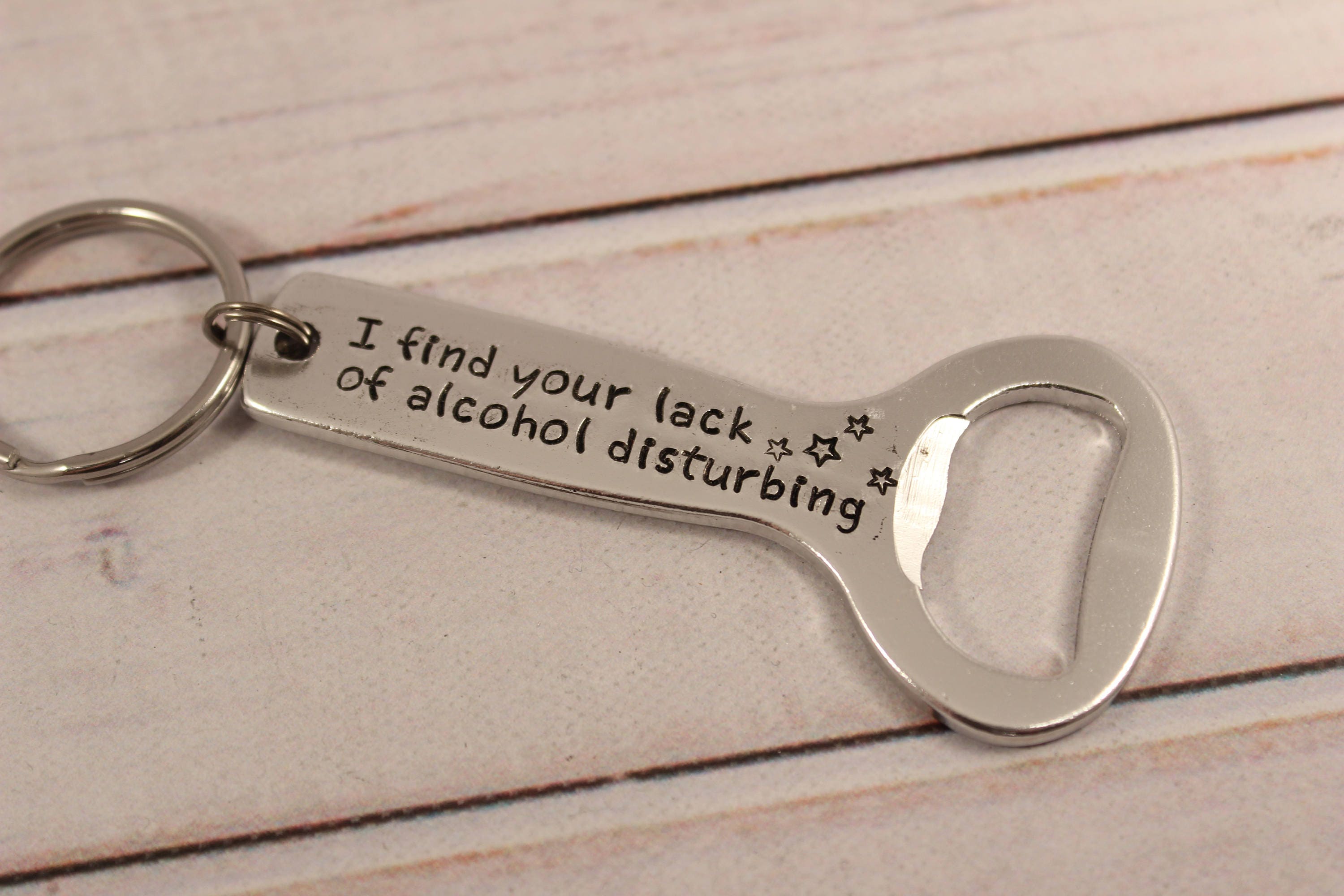 Personalized Bottle Opener Keychain custom created with