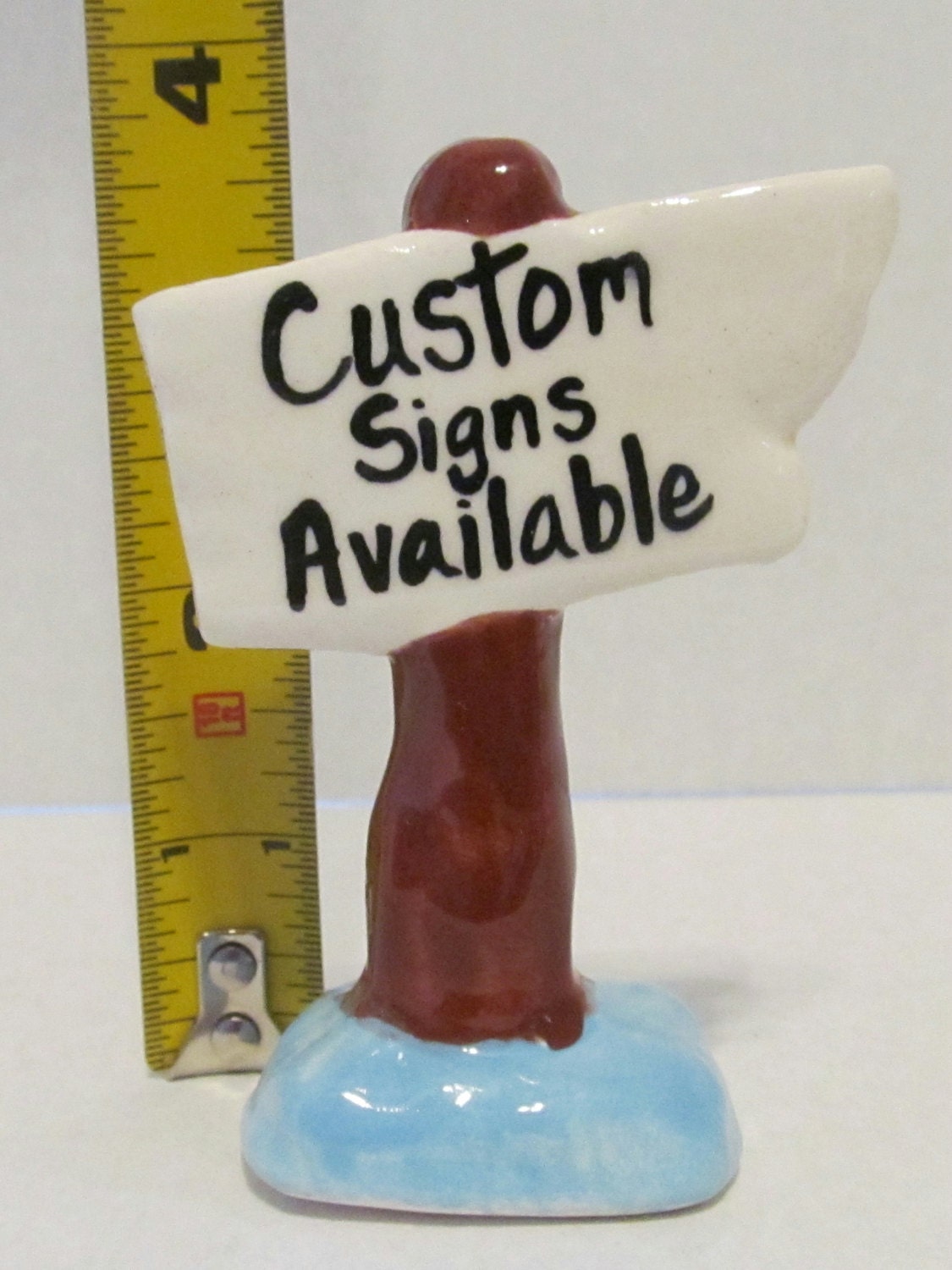 Ceramic Aquarium Sign Custom made with your message on the