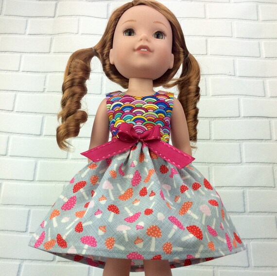 14.5 inch doll clothes. Dress to fit Wellie Wishers size