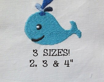 Buy 1 Get 1 Free! Whale Embroidery Design Animal Embroidery Design Digital Design Machine Embroidery Mini Whale Design Small Whale Design