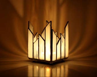 Stained Glass Candle Holder