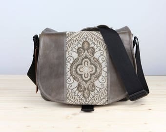Creme Baroque Leather Camera Satchel Bag DSLR - PRE - ORDER