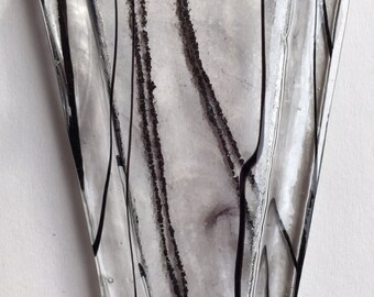 Small Fused Glass Wall Vase