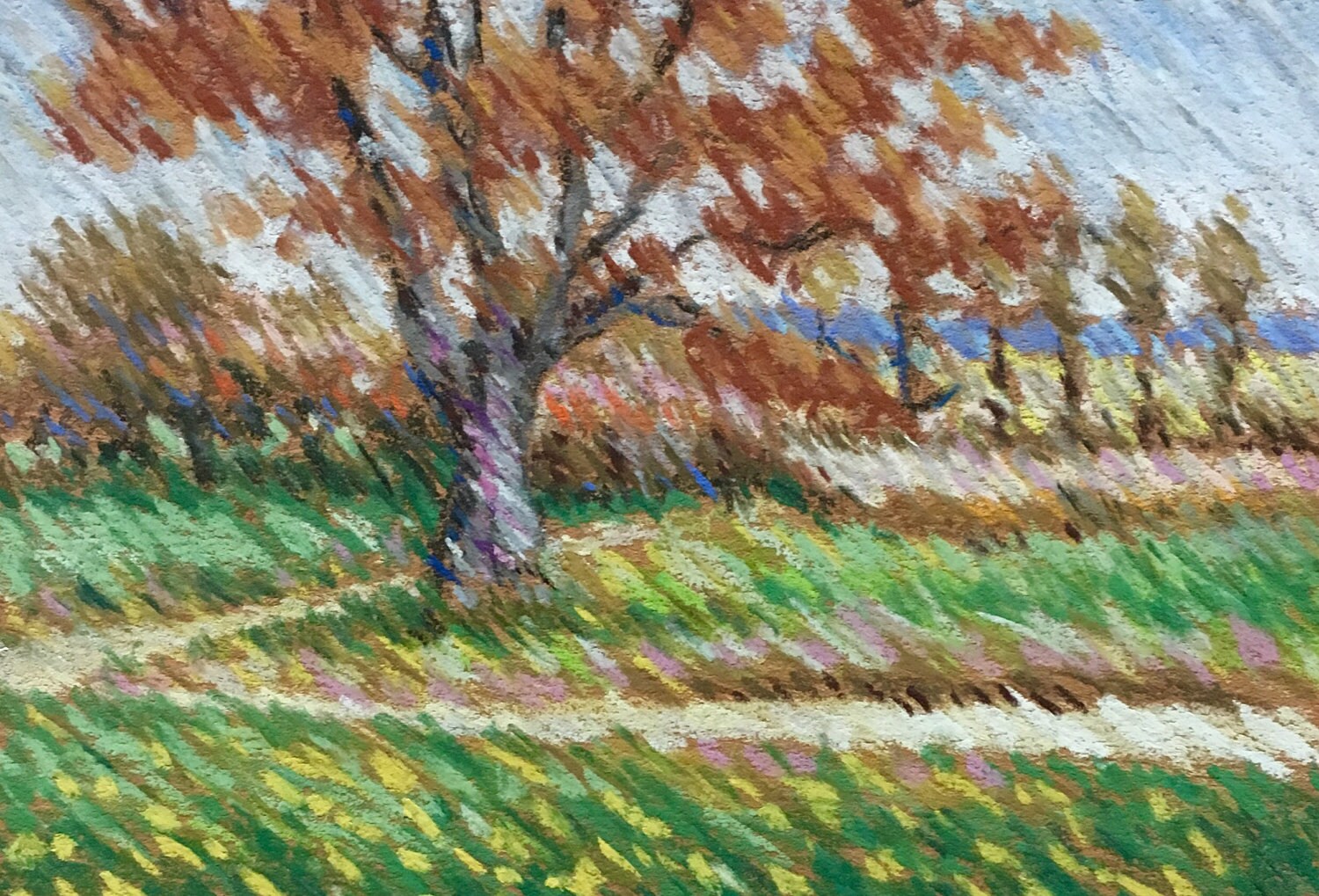 Original Impressionist Pastel Painting By Michigan Artist 4x6